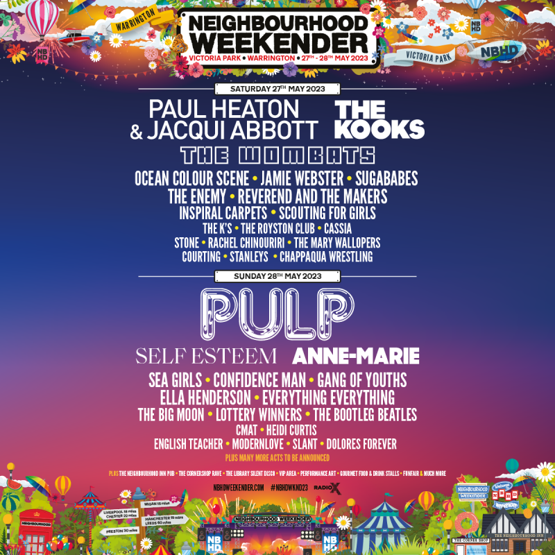 Neighbourhood Weekender festival 2022 - stage splits, line-up, and